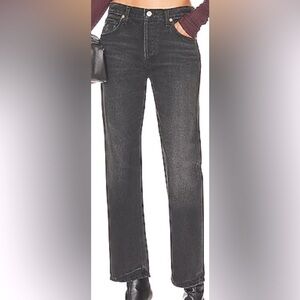 Citizens of Humanity Neve‎ Low Slung Relaxed Jeans Obsidian Black Size 33 NWT